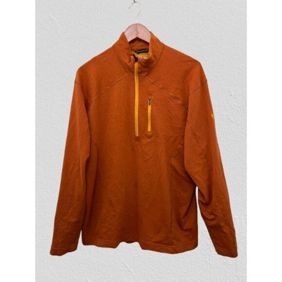 Mountain Hardwear Norse Peak Half-Zip Pullover Dark Copper/ Rust color - Picture 1 of 9